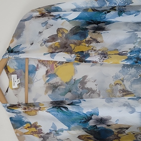 World Market Floral Sheer Open Front Kimono Coverup Cardigan OSFA - Picture 2 of 5